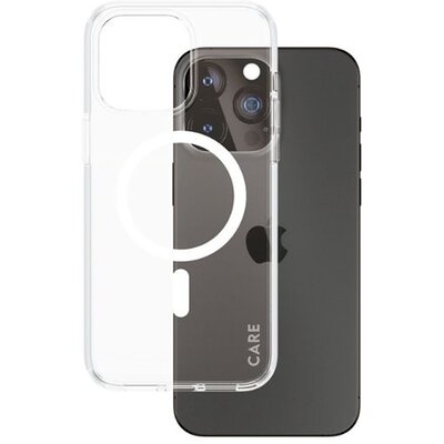 CARE by PanzerGlass Flagship Case Transparent Urban Combat w. White MagSafe iPhone 15 Pro Max