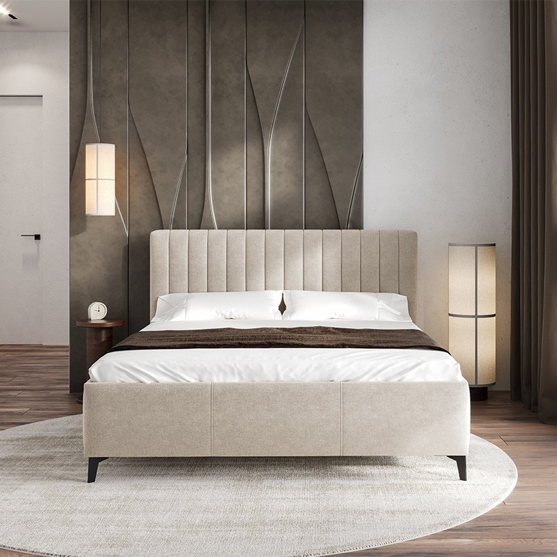 Łóżko MELODY COMFORTEO tapicerowane : Rozmiar - 180x200, Pojemnik  - Z pojemnikiem, Tkanina - Wind 90