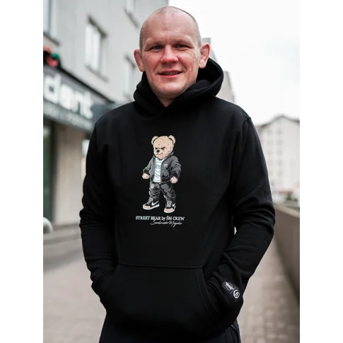 Środowisko Miejskie Bluza Z Kapturem Street Bear Black