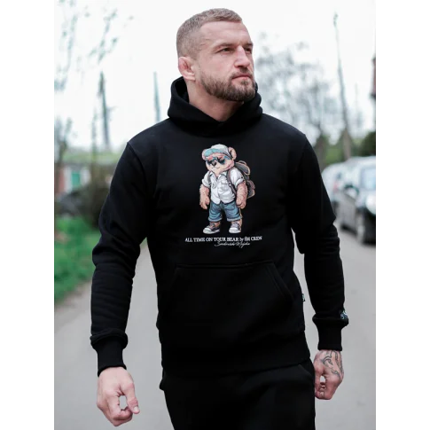 Środowisko Miejskie Bluza Z Kapturem All Time On Tour Bear Black