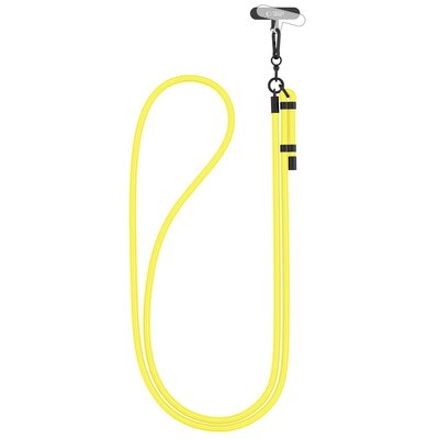 Smycz do telefonu TECH-PROTECT C1S Rope Crossbody Strap Neon Żółto-czarny