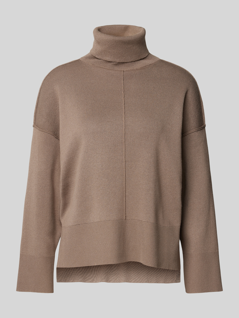 Sweter z dzianiny o kroju oversized z golfem model ‘OSTRIA’