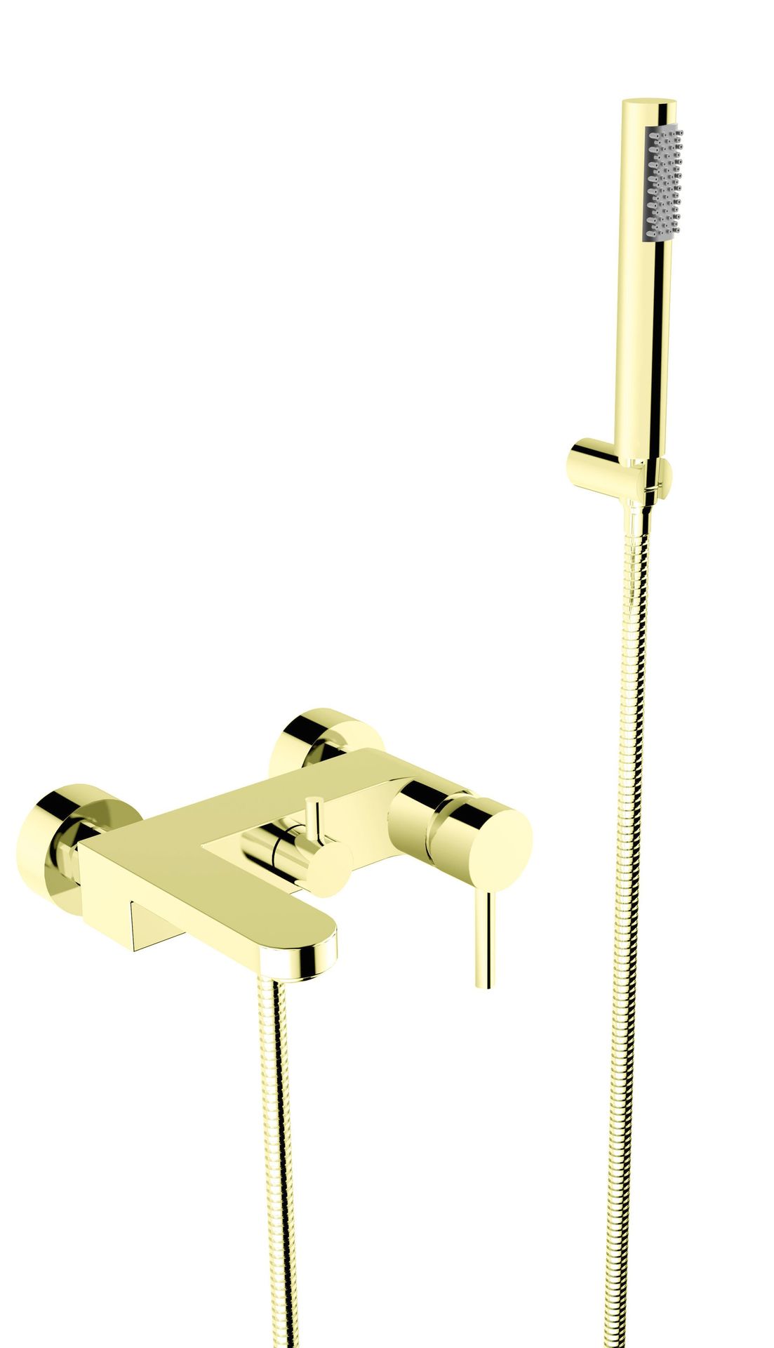 Bateria wannowa ścienna Besco Decco jasne złoto BW-DS-JZ