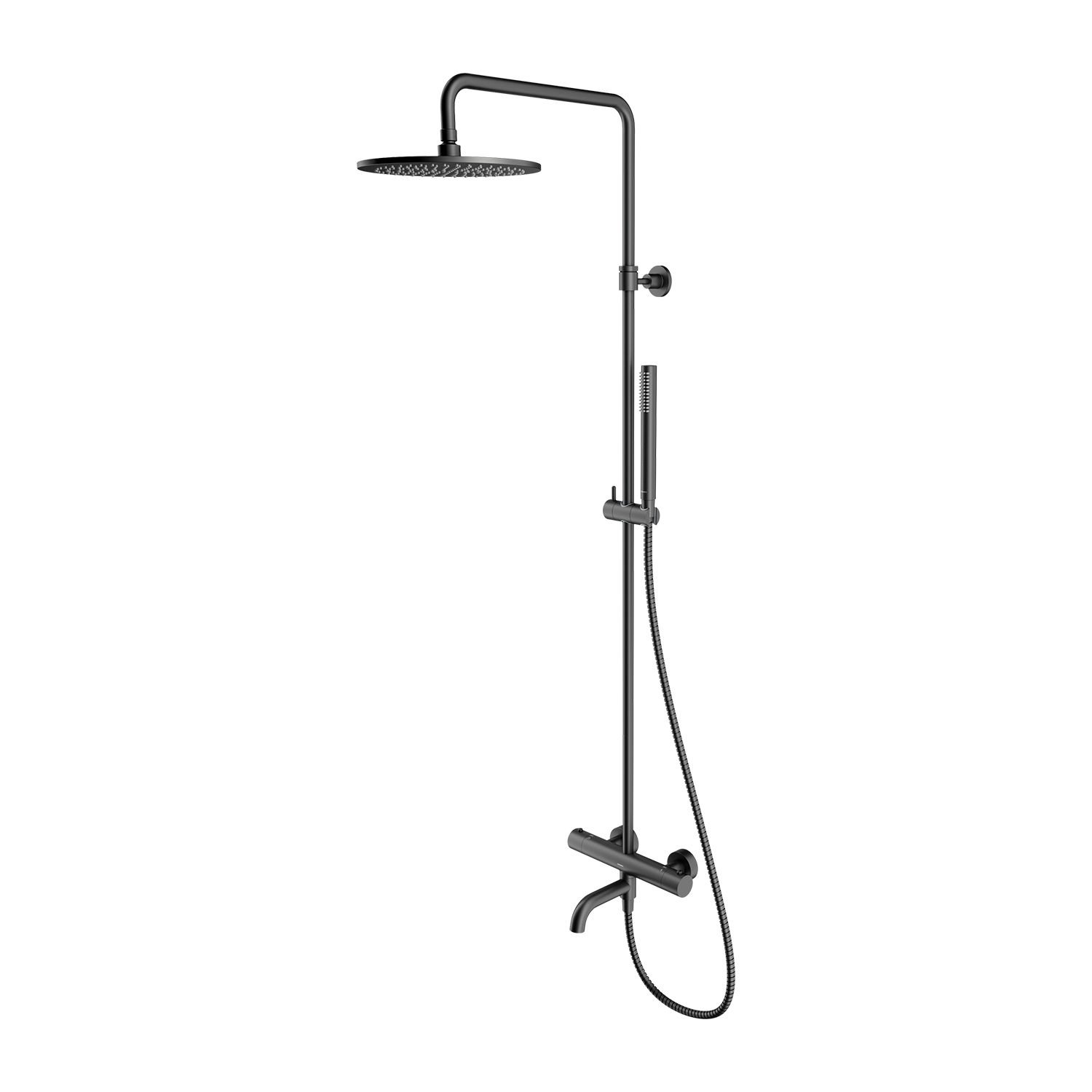 Omnires Kolumna prysznicowa z baterią termostatyczną Y grafit szczotkowany Y1234GR