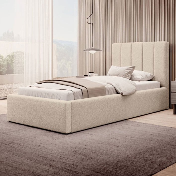 Łóżko tapicerowane z pojemnikiem SFG0116B P | 90x200 | Kolor do wyboru