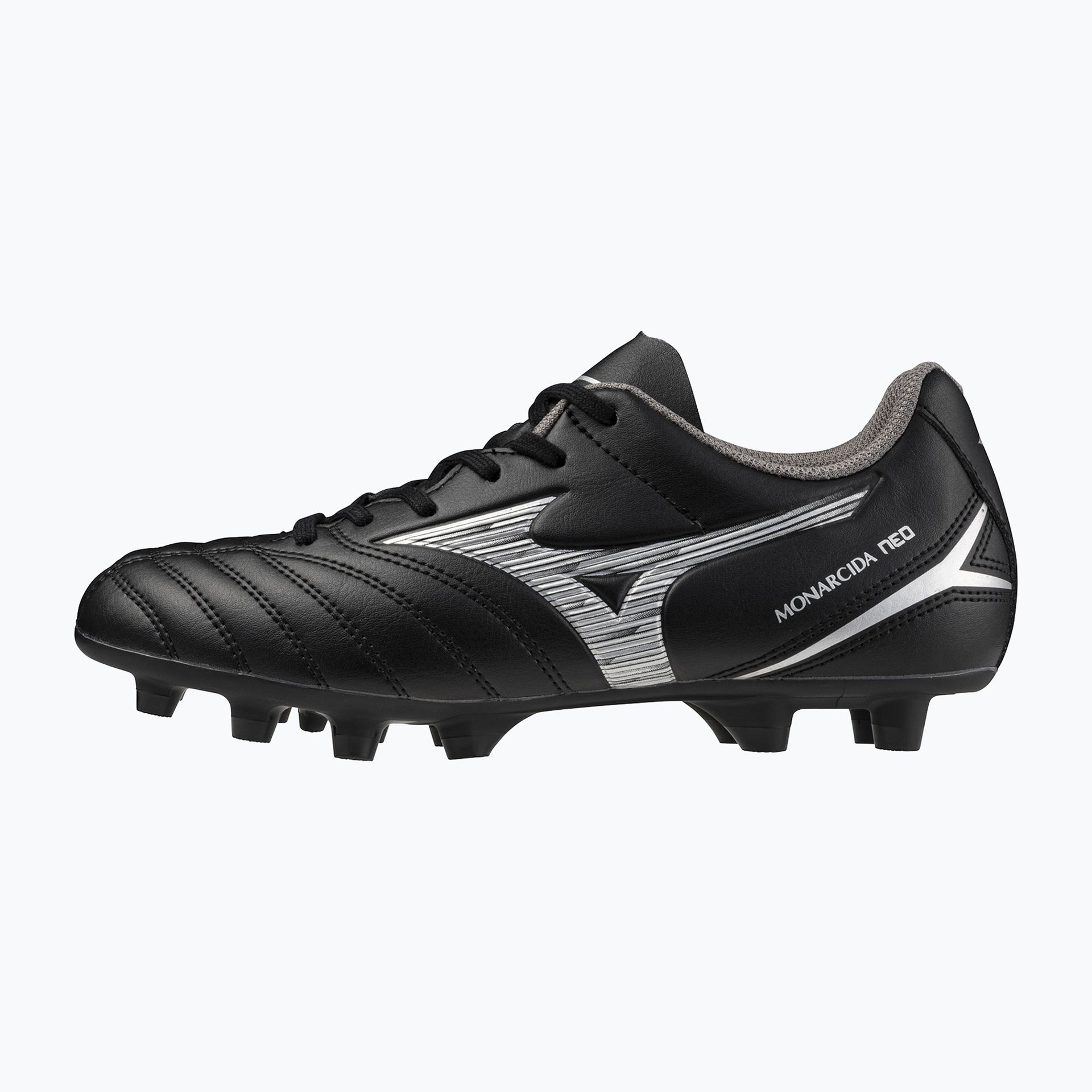 Buty piłkarskie dziecięce Mizuno Monarcida Neo III Select FG black/silver WYSYŁKA W 24H 30 DNI NA ZWROT