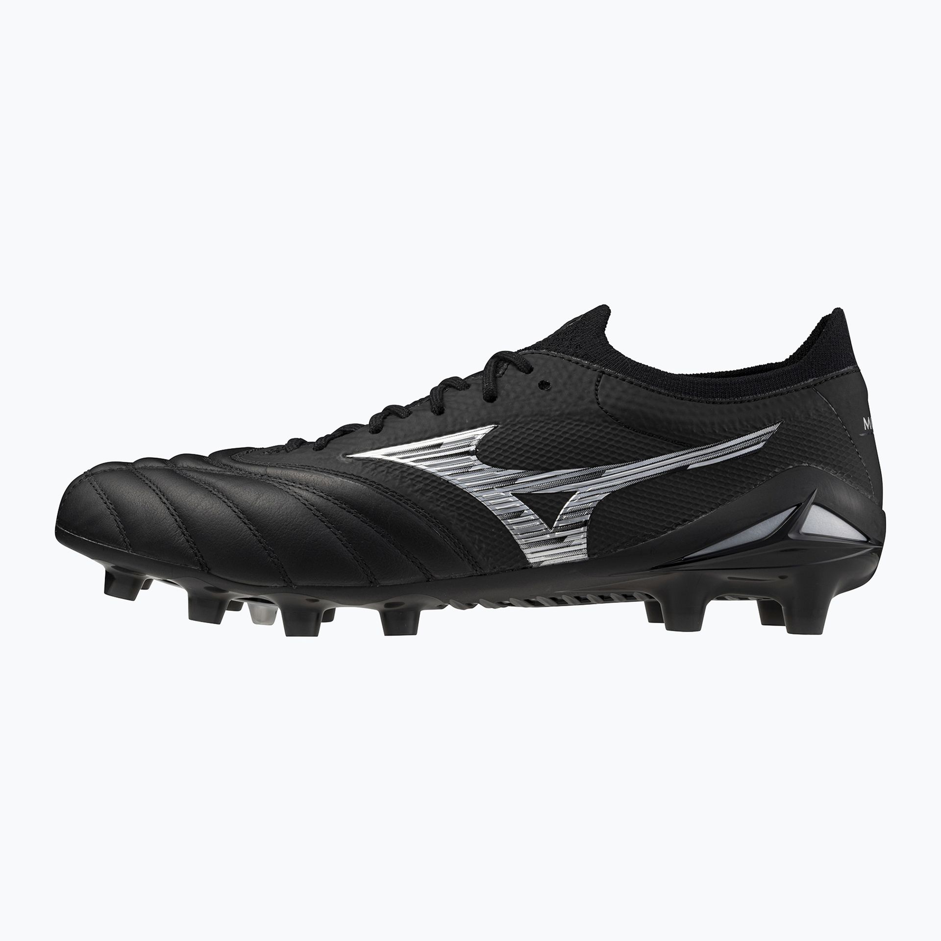 Buty piłkarskie męskie Mizuno Morelia Neo IV β Japan FG black/galaxy silver WYSYŁKA W 24H 30 DNI NA ZWROT