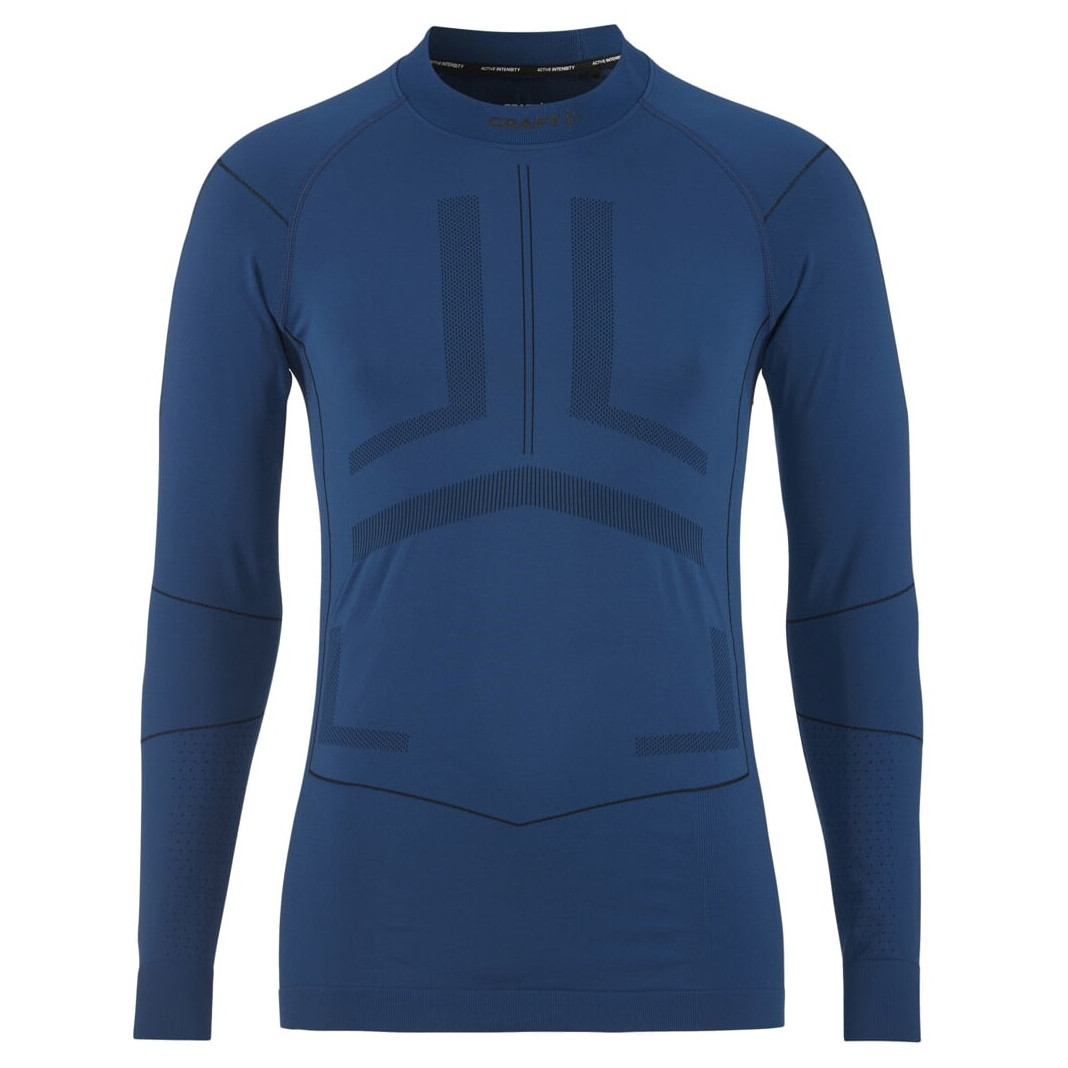 Koszulka męska Craft Active Intensity LS Rozmiar: XL / Kolor: niebieski/czarny