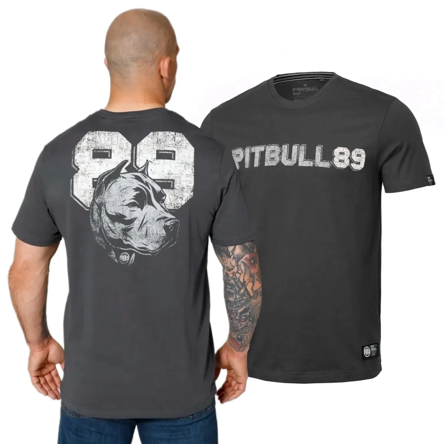 Koszulka Pit Bull Middle Weight 170 Basic Dog 89 '24 - Grafitowa XL