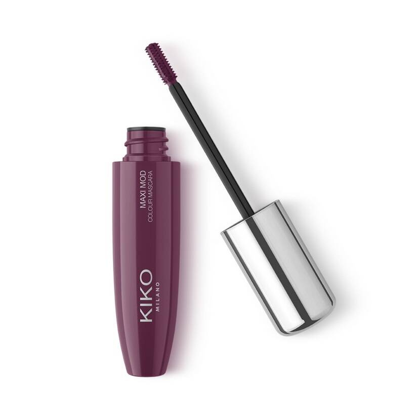 KIKO Milano Maxi Mod Colour Mascara kolorowy tusz do rzęs z małym aplikatorem dla maksymalnej objętości 03 Plum 12ml