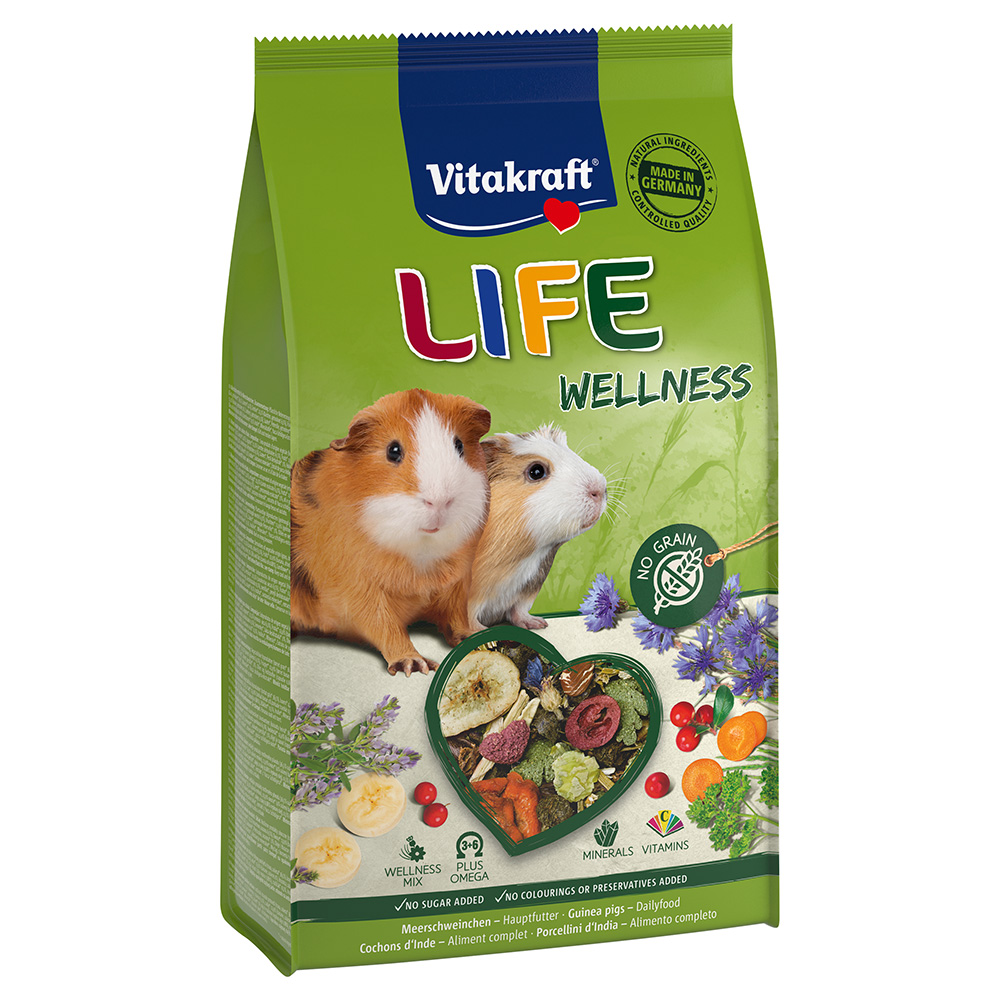 Vitakraft Life Wellness dla świnek morskich - 5 x 600 g