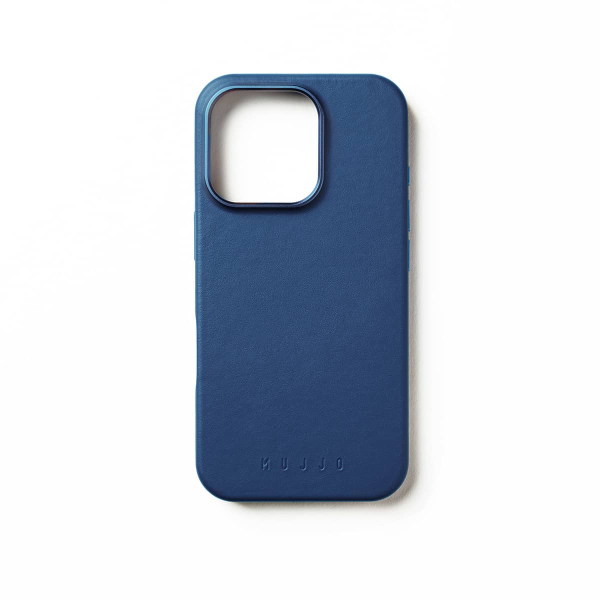 Mujjo Leather Case Etui skórzane do iPhone 16 Pro kompatybilne z MagSafe - Niebieskie