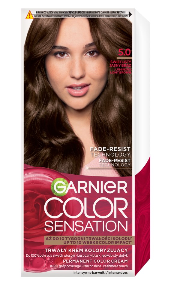Garnier Color Sensation Krem koloryzujący 5.0 Świetlisty Jasny Brąz