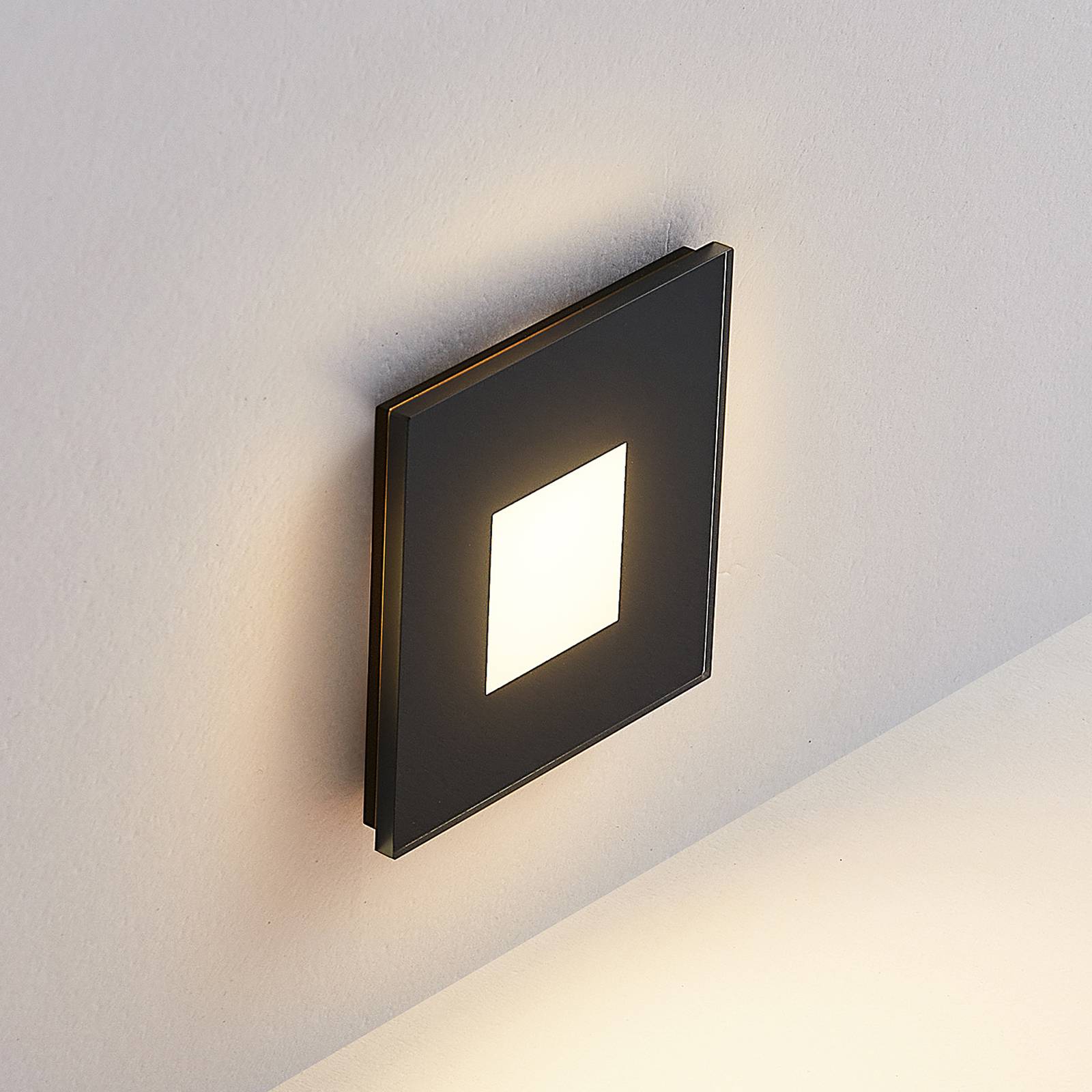 Oprawa wpuszczana LED Molto Luce Wall R68 Glass SQ, czarna, CCT