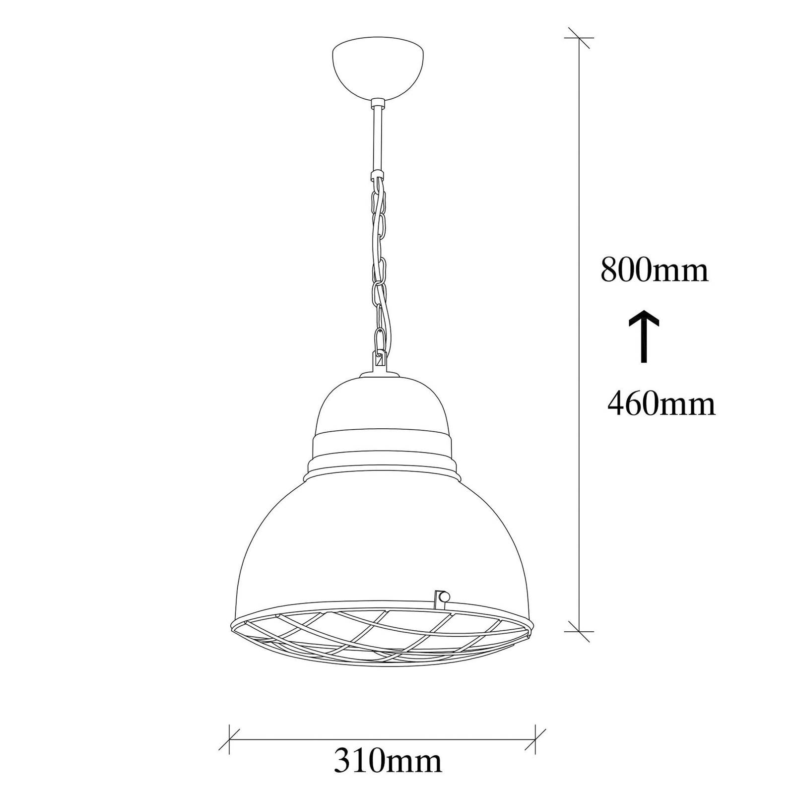 Opviq Lampa wisząca Saglam 3729, żółta, żelazo, Ø 32 cm