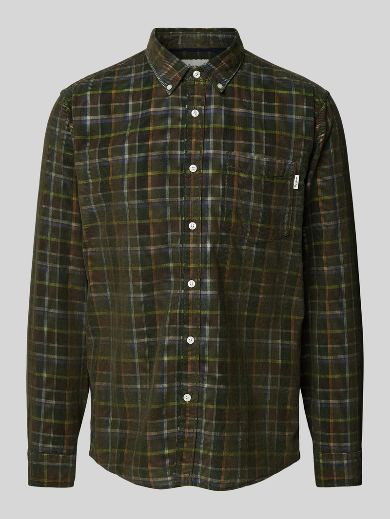 Koszula casualowa o kroju regular fit z kołnierzykiem typu button down model ‘MAX’