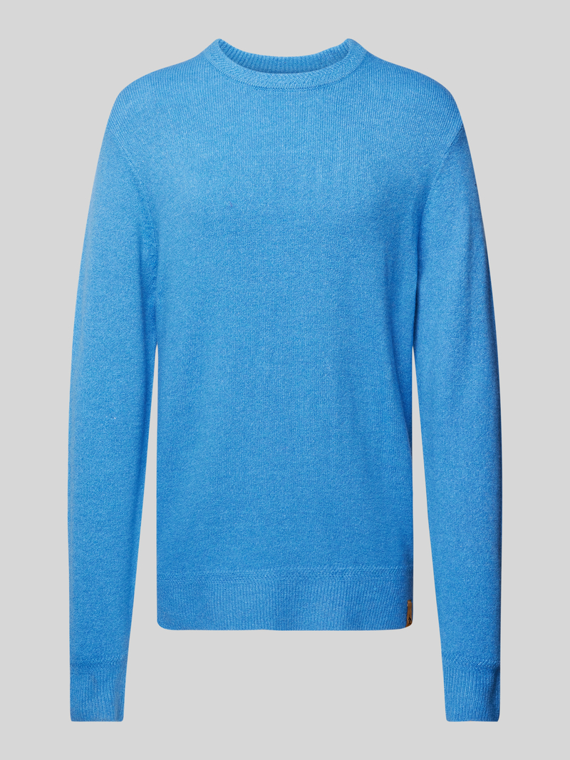 Sweter z dzianiny o kroju regular fit z okrągłym dekoltem