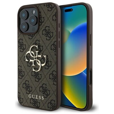 Guess hardcase 4G Big Logo iPhone 16 Pro Brązowy