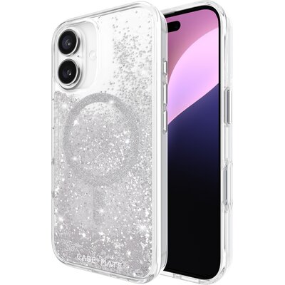 Etui CASE-MATE Waterfall MagSafe do Apple iPhone 16 Srebrny | Bezpłatny transport