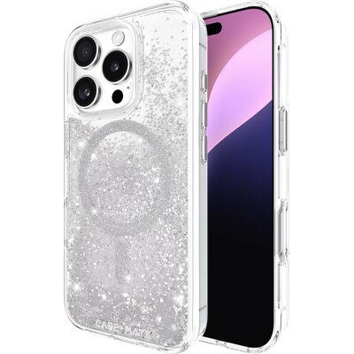 Etui CASE-MATE Waterfall MagSafe do Apple iPhone 16 Pro Srebrny | Bezpłatny transport