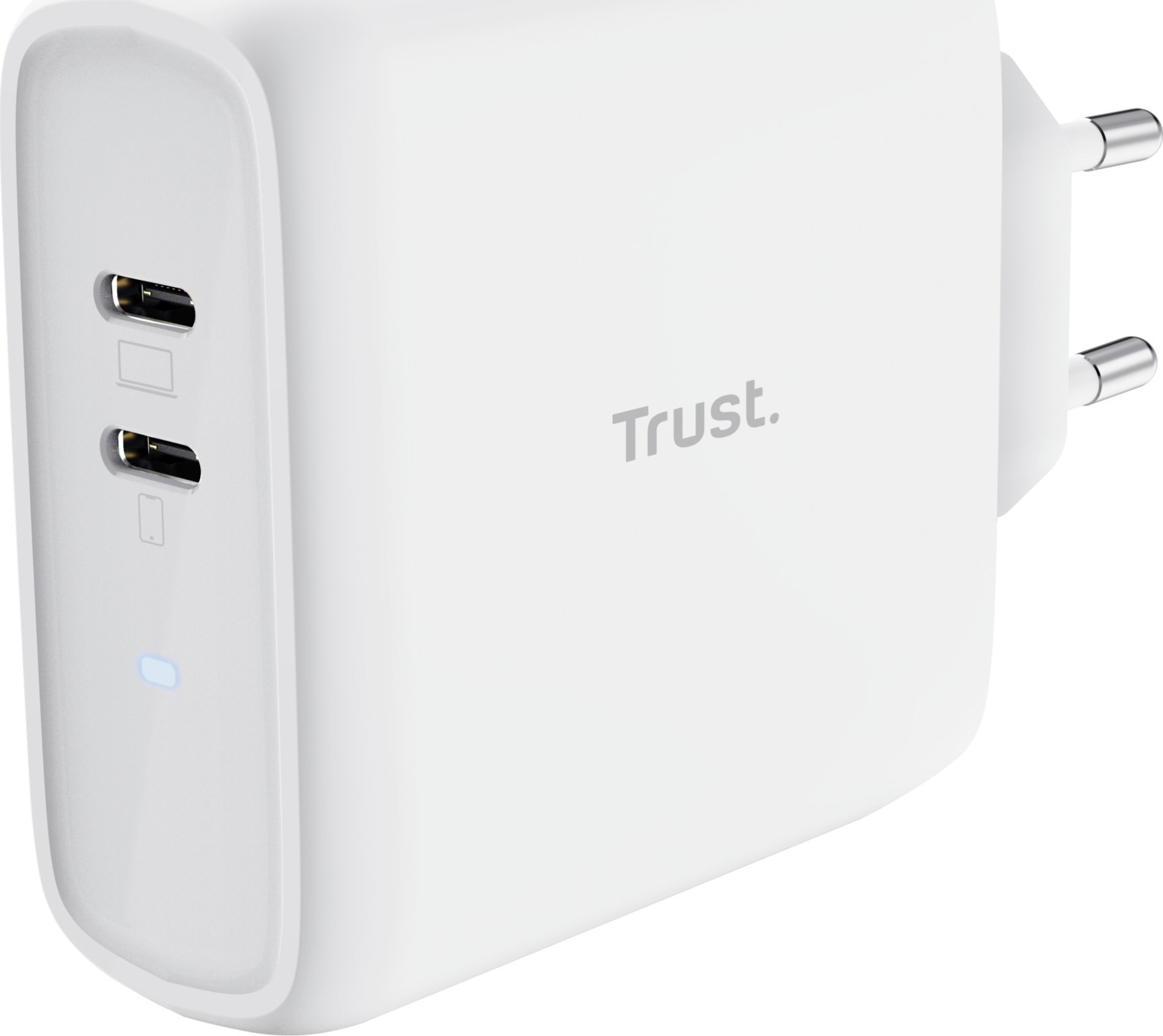 Ładowarka Trust TRUST nabíječka MAXO 65W, 2x USB-C, bílá