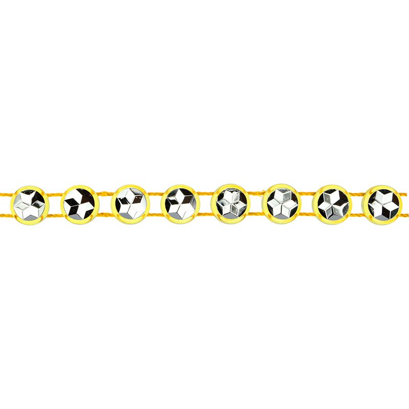 Taśma kryształki 0,4cm x 1.5m żółty