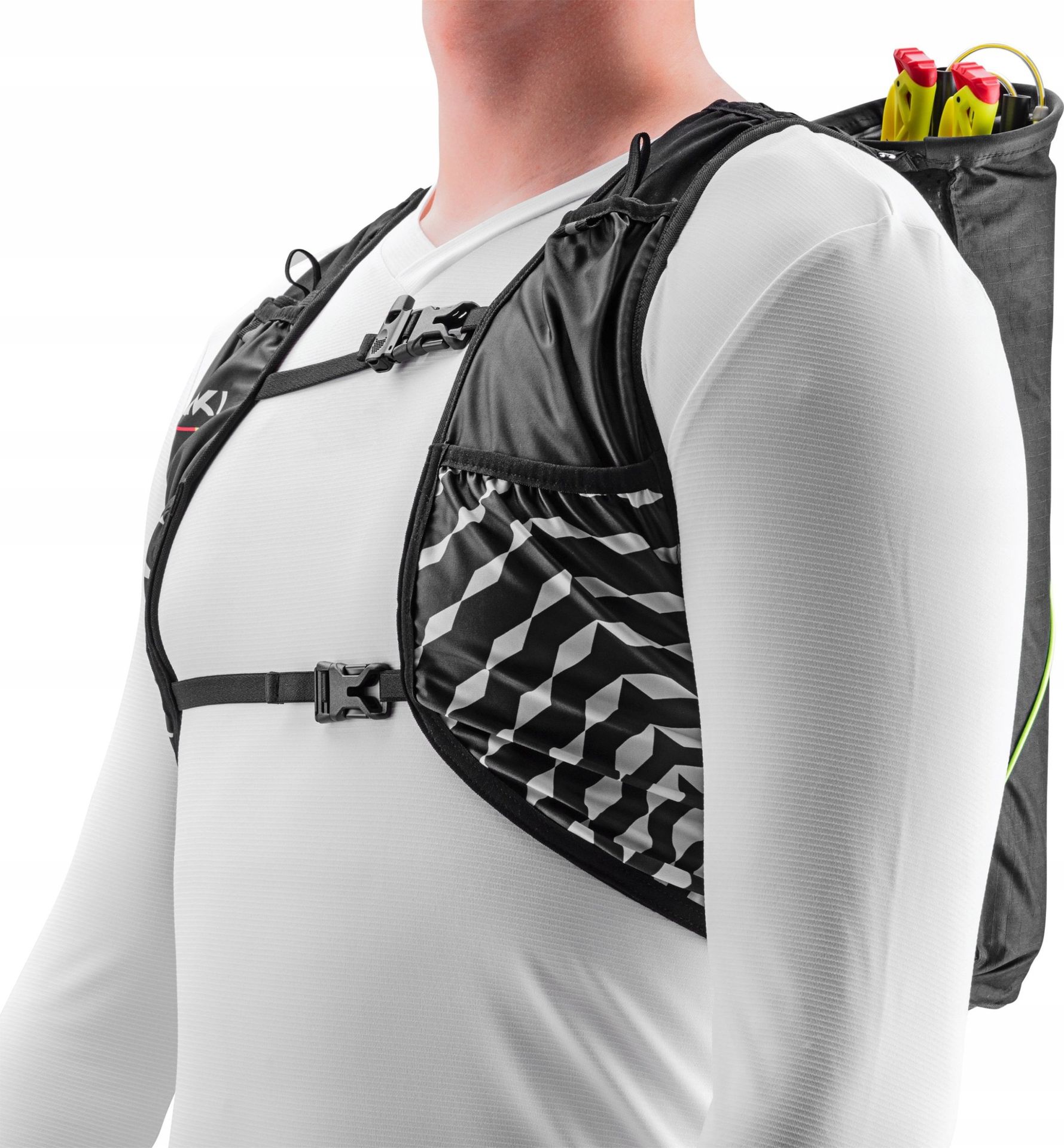 Kamizelka do biegania plecak z pokrowcem na kije LEKI TRAIL RUNNING VEST