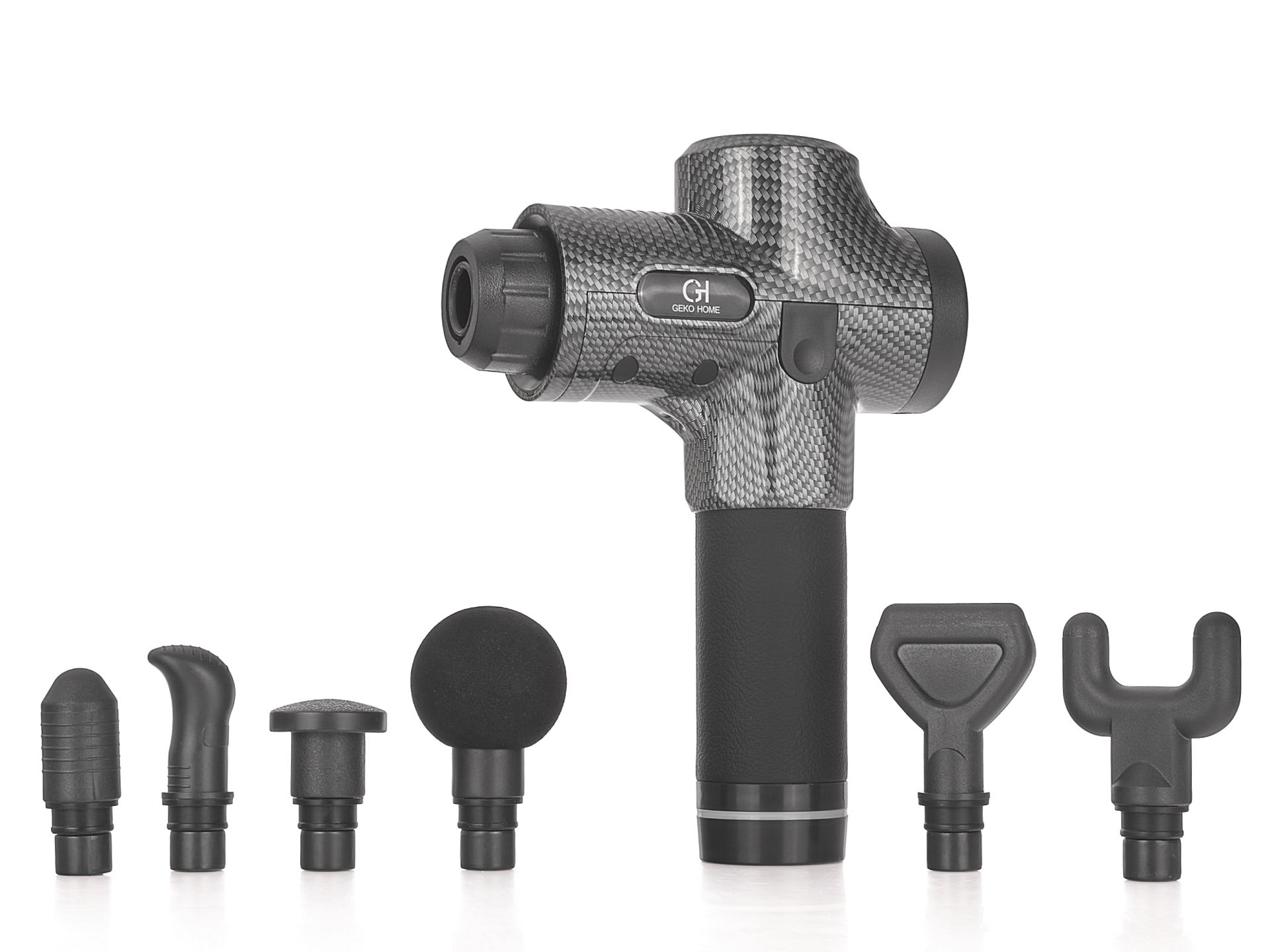 Pistolet do masażu 100W z etui + 8 końcówek masujących (10)