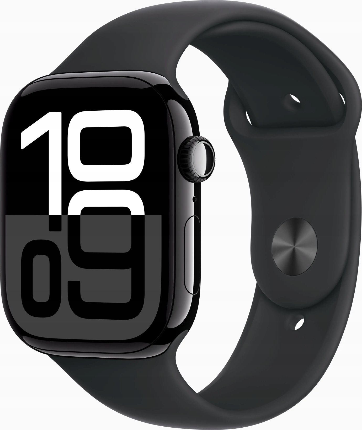 Apple Watch 10 GPS 46mm z aluminium onyksu pasek sportowy S/M Czarny
