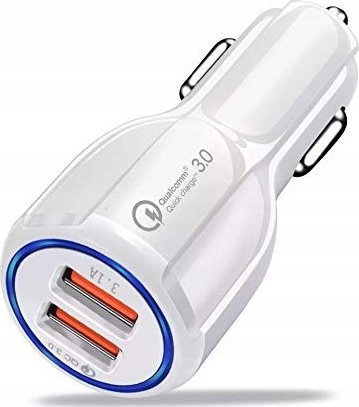 Ładowarka Vega LITTE ŁADOWARKA SAMOCHODOWA 2 X USB BIAŁA  2XUSB 20W>