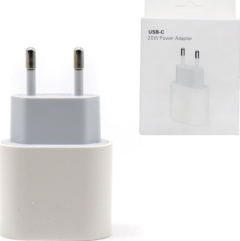 Ładowarka M ECOBOX ŁADOWARKA SIECIOWA IPHONE MU7V2ZM/A 20W USB-C TYP-C PD BOX SINGLE APPX