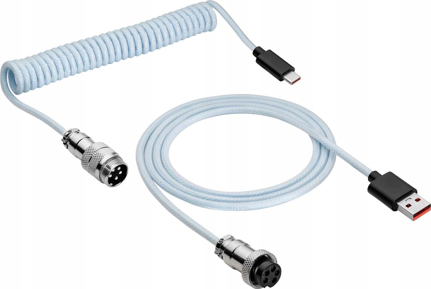 AKYGA Kabel USB AK-USB-48 USB A m / USB type C m Spiralny Aviator ver. 2.0 3m