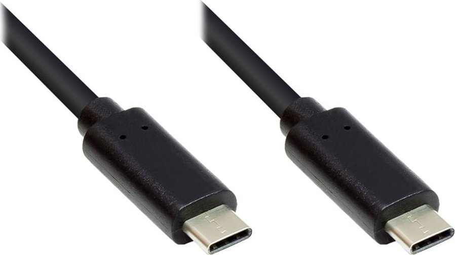 Kabel USB Alcasa USB-C - USB-C 0.5 m Czarny (GC-M0112)
