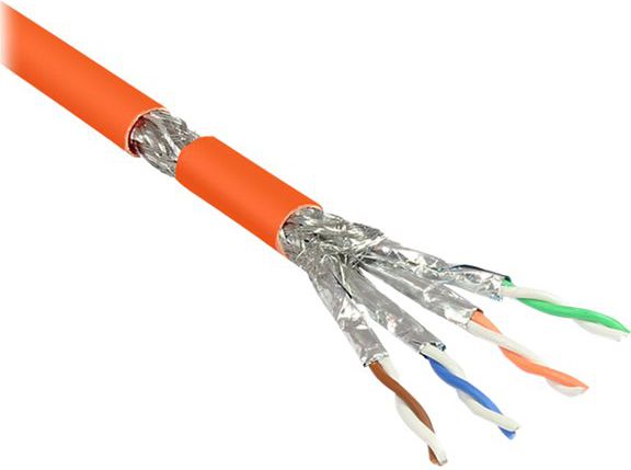 Good Connections Ka Rolle Verlegekabel 100,0m Cat 7 S/FTP PiMF 1000MHz Simplex AWG23 FRNC-B orange GC-N0063