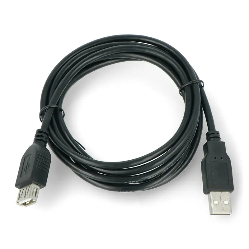 Kabel USB Art USB-A - USB-A 1 m Czarny (KABUSB_AA_2M_ALOEM110)