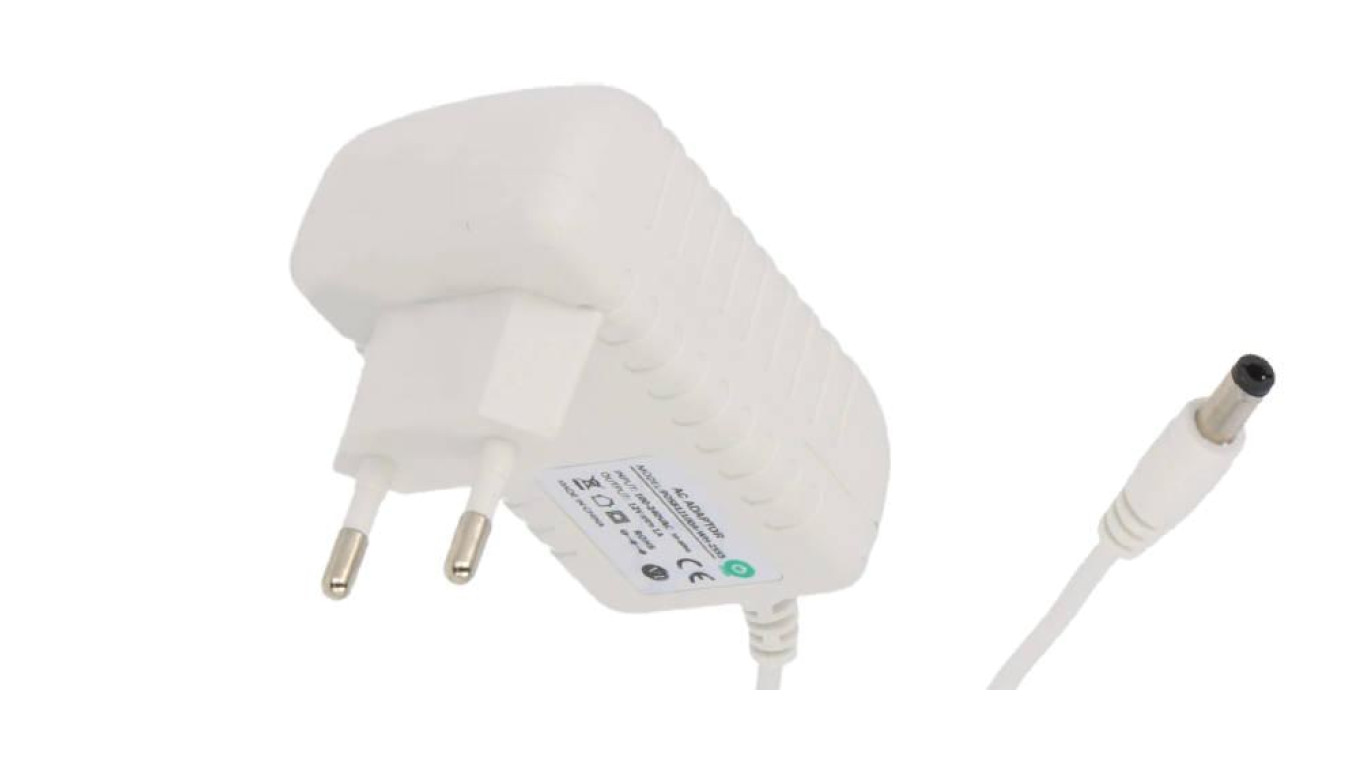 POSB06200A-WH Zasilacz adapter 12W 6V 2A z wtykiem kątowym DC - 2.1x5.5