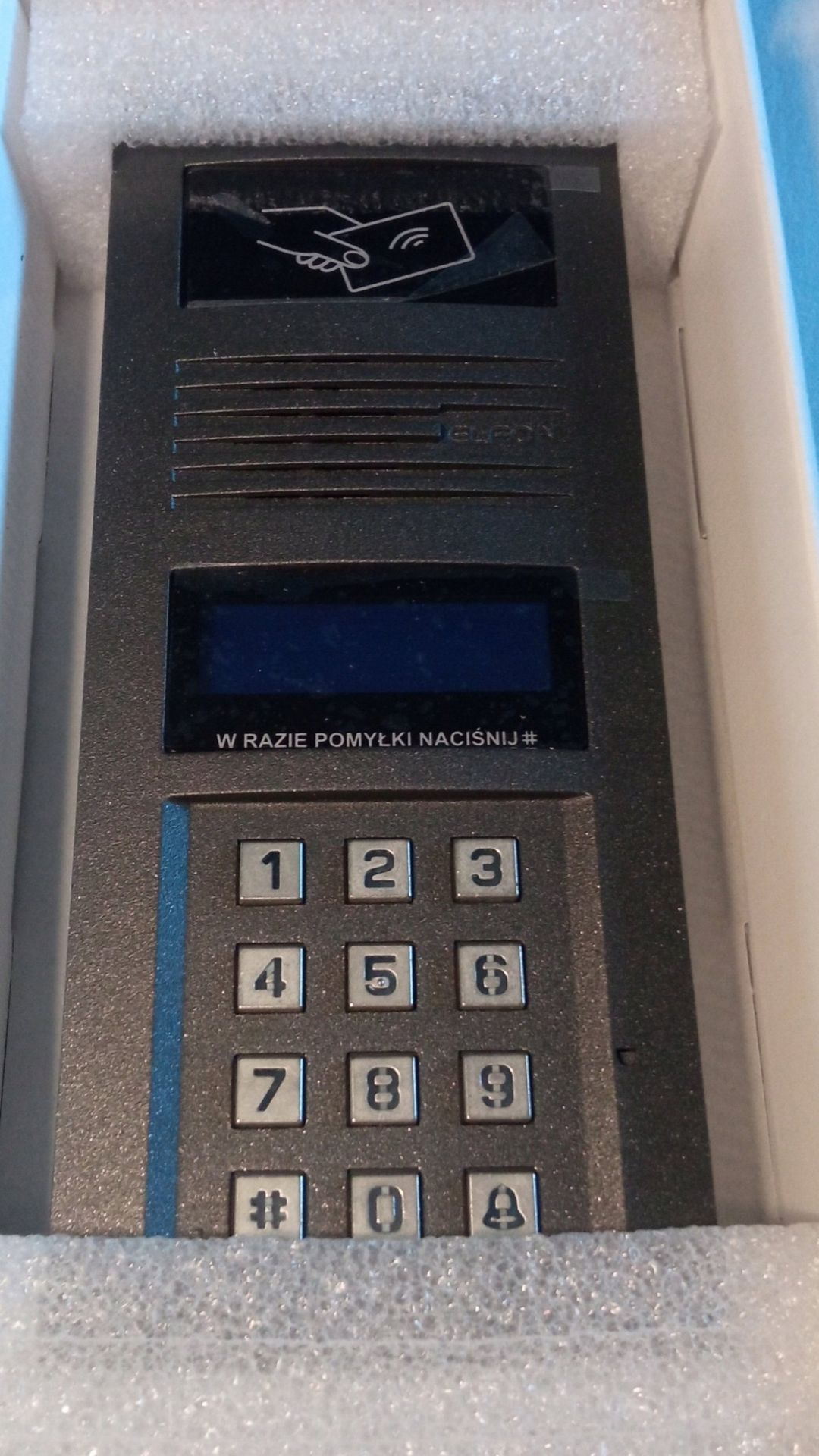 Elfon moduł panela MASTER z czytnikiem RFID /grafit (G) Mod OP-MA765R-G