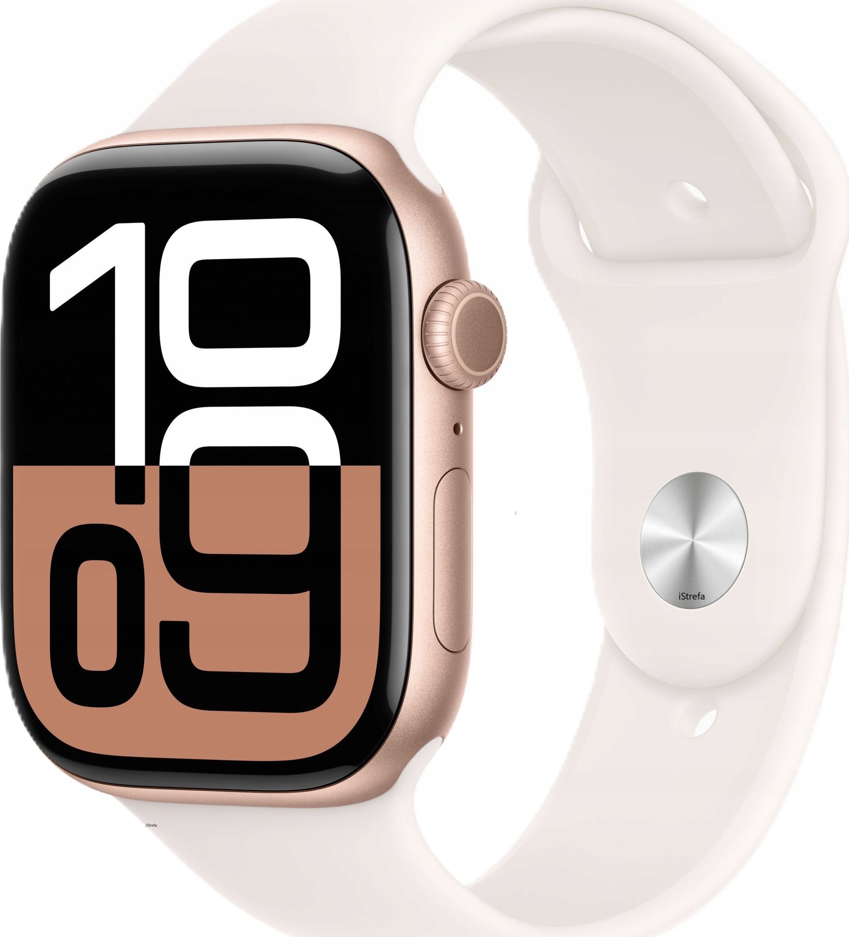 Apple Watch 10 GPS 46mm z aluminium różowego złota pasek sportowy M/L Różowy