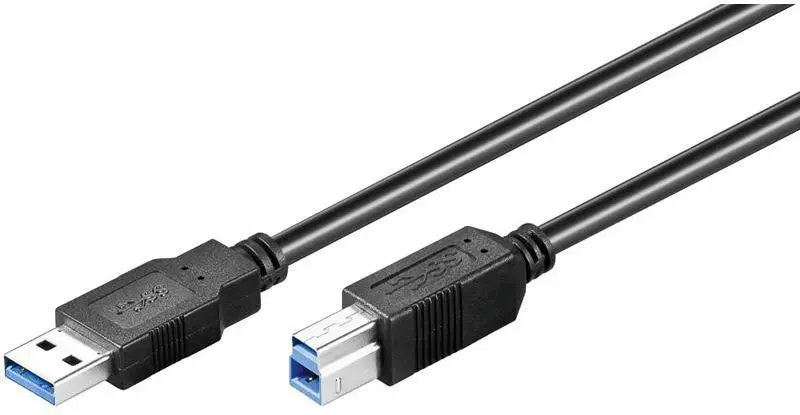Kabel USB Goobay USB-A - USB-B 1.8 m Czarny (93655)