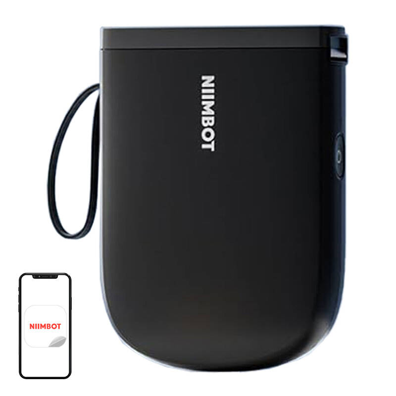 Drukarka etykiet Niimbot Niimbot Tiskárna štítků D11-H Smart, černá + role štítků 160 ks