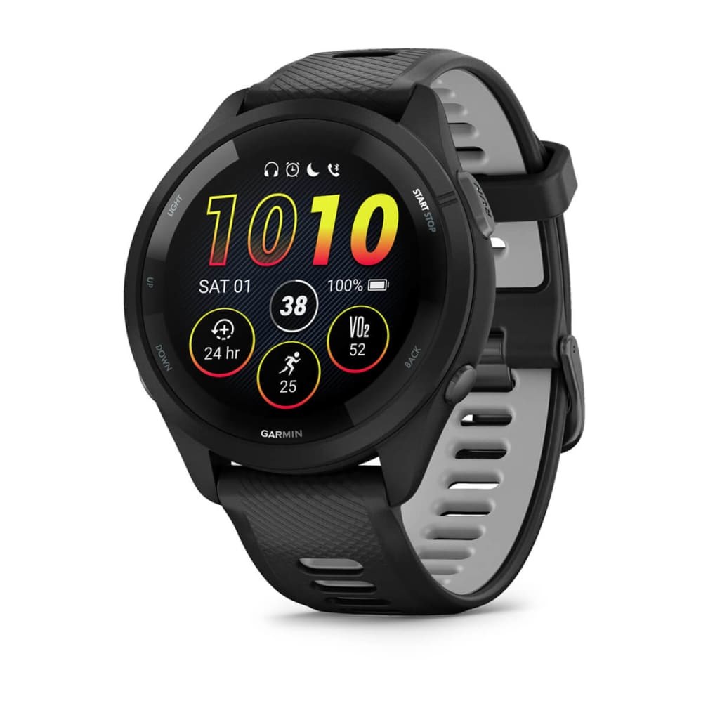 Garmin Forerunner 265 Black Bezel and Case Czarno-szary