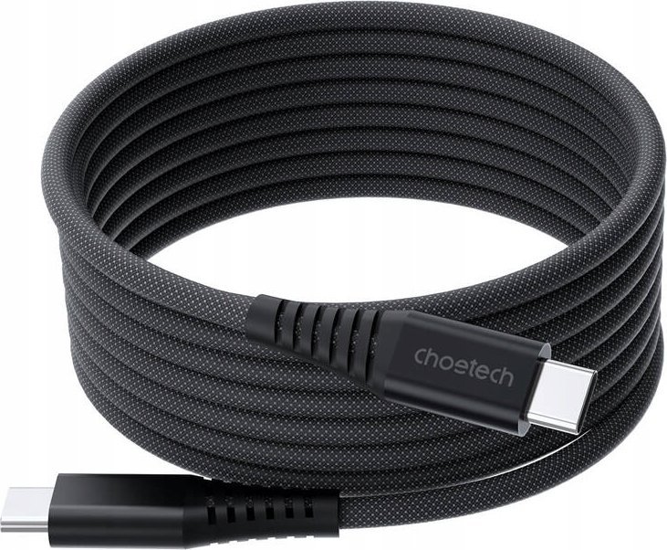 Kabel USB Choetech USB-C - USB-C 1.8 m Srebrny (XCC-1051)