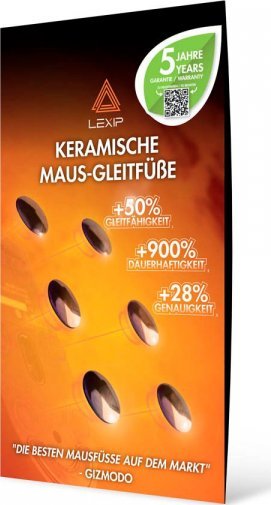 LEXIP Gaming MO42 V2 Ceramic Mouse Glider DE PC/MAC