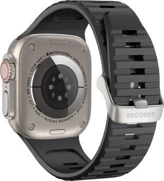 Decoded Decoded Ultra Traction - silikonowy pasek do Apple Watch 49/45/44/42 mm Gen 1-9 - SE (black)