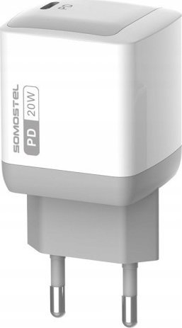 Ładowarka Vega ŁADOWARKA SIECIOWA 20W + KABEL PD TYP-C BIAŁA SOMOSTEL POWER DELIVERY SMS-Q22 PD>