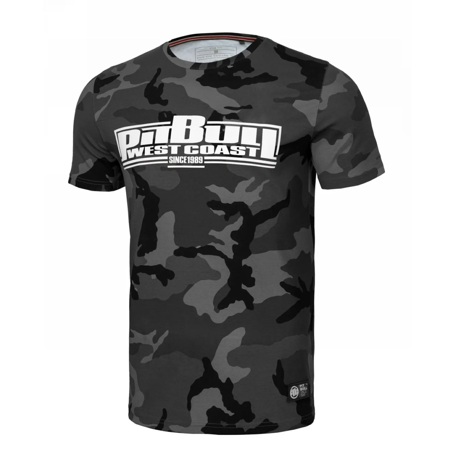 Koszulka PITBULL Middle Weight 190 Spandex Classic Boxing '25 - All Black Camo