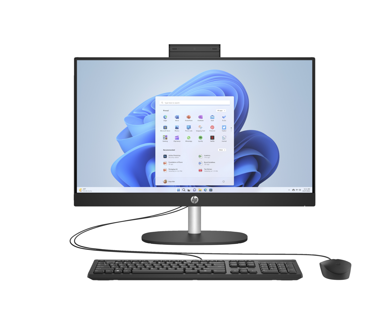 HP All in One 24-cr0706ng / 891G3EA / Intel i5-13 / 16GB / SSD 512 GB / Intel Xe / FullHD / Win 11 / Czarny