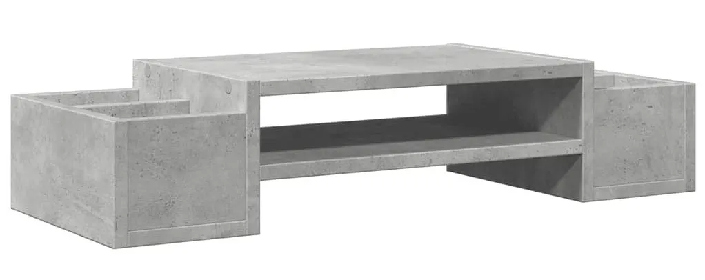 Elior Nadstawka na biurko z podwójnymi przegródkami beton E3-N74