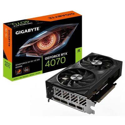 Gigabyte GeForce RTX 4070 WINDFORCE OC V2 12GB GDDR6X DLSS 3 (GV-N4070WF2OCV2-12GD)