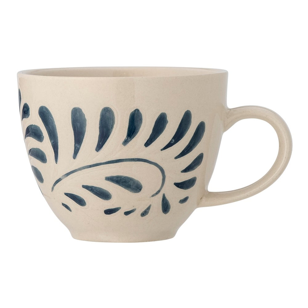 Biało-niebieski kamionkowy kubek 240 ml Heikki – Bloomingville